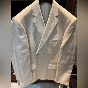Club Room Men's Linen Cream Blazer